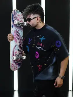 تیشرت مردانه مشکی لویی ویتون (ویژه محرمی)