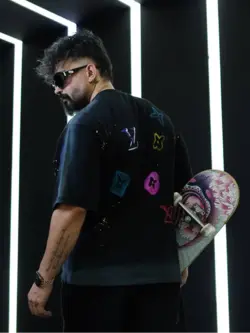 تیشرت مردانه مشکی لویی ویتون (ویژه محرمی)