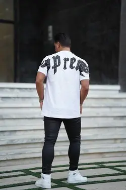 تیشرت مردانه سفید supreme