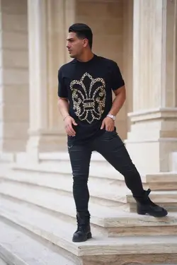 تیشرت مردانه طرح پلنگی