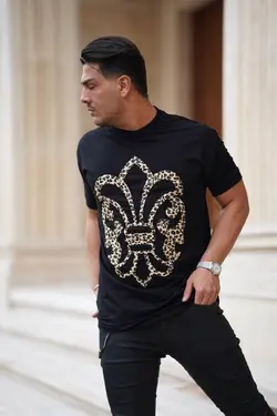 تیشرت مردانه طرح پلنگی