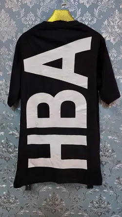 تیشرت مشکی زیپدار HBA