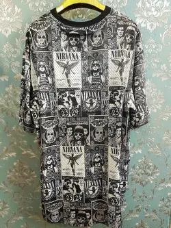 تیشرت سوزنی گروه راک نیروانا
