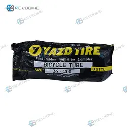 تیوپ دوچرخه یزد تایر مدل 26*200