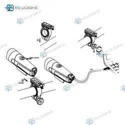 چراغ جلوی دوچرخه اوکی مدل XC-222A