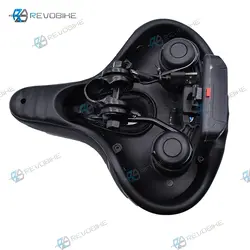 زین دوچرخه پهن چراغدار مدل zone