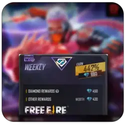 خرید کارت هفتگی فری فایر با اطلاعات