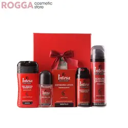 پک کادویی اینتسا 5 عدد شامل کف ریش، افترشیو الکلی، شامپو بدن، مام رولی، اسپری