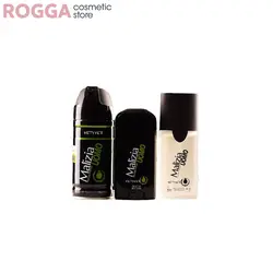 پک کادویی مالزیا 3 عددی شامل ادکلن، اسپری، دئودورانت ژله‌ای