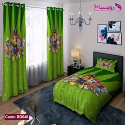 روتختی طرح سگ های نگهبان یک نفره برند دکو کد BD648