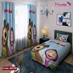 روتختی طرح ماشا و میشا یک نفره برند دکو کد BD705