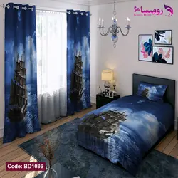 روتختی طرح دریا یک نفره برند دکو کد BD1036