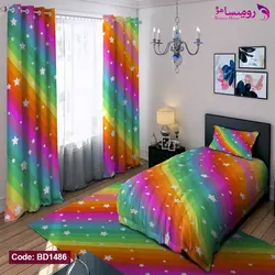 روتختی طرح رنگین کمان یک نفره برند دکو کد BD1486