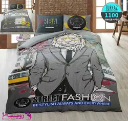 سرویس روتختی طرح شیر یک نفره برند Turkaz کد 1100