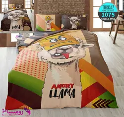 سرویس روتختی طرح لاما یک نفره برند Turkaz کد 1075