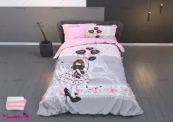 سرویس روتختی طرح دختر کوچولو یک نفره برند ترکسان کد d414