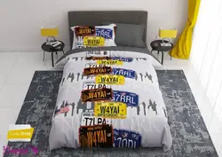 سرویس روتختی طرح پلاک یک نفره برند ترکسان کد d166