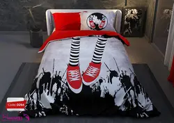 سرویس روتختی طرح sneakers یک نفره برند ترکسان کد d264