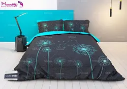 سرویس روتختی طرح قاصدک آبی دو نفره برند ترکسان کد d258