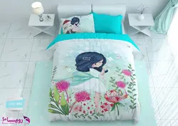 روتختی طرح دخترک مهربان یک نفره برند ترکسان کد d93