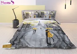 سرویس روتختی طرح پاریس بارانی دو نفره برند ترکسان کد d427