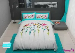 سرویس روتختی طرح شاخه گل دو نفره برند ترکسان کد d243