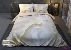 سرویس روتختی طرح سنگ کرم دو نفره برند ترکسان کد d301