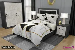 روتختی طرح سی بل با امکان تغییر رنگ پشت لحاف و ملحفه کد BD424