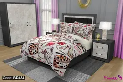 روتختی طرح اکسسوری با امکان تغییر رنگ پشت لحاف و ملحفه کد BD434