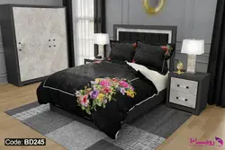 روتختی طرح Flower با امکان تغییر رنگ پشت لحاف و ملحفه کد BD245