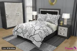 روتختی طرح برگ با امکان تغییر رنگ پشت لحاف و ملحفه کد B708-5