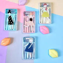 ست مانیکور ناخن و ابرو طرح دختر