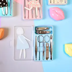 ست مانیکور ناخن و ابرو طرح دختر