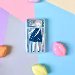 ست مانیکور ناخن و ابرو طرح دختر