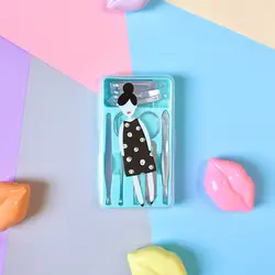 ست مانیکور ناخن و ابرو طرح دختر