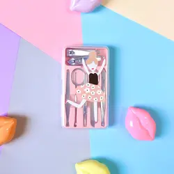 ست مانیکور ناخن و ابرو طرح دختر