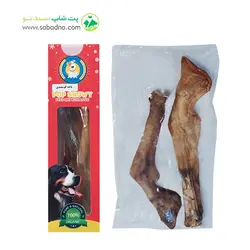 تشویقی سگ  برند POP SNOWY مدل پاچه گوسفندی بسته 2 عددی