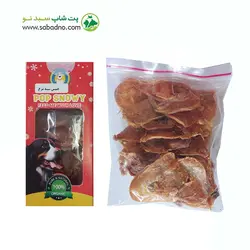 تشویقی سگ برند POP SNOWY مدل چیپس سینه مرغ وزن 70 گرم