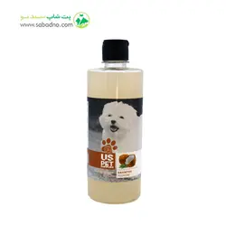 شامپو یو اس پت (USPET) بارایحه نارگیل نرم کننده و گره باز کن حجم500 میلی لیتر