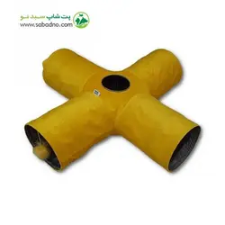 اسباب بازی گربه مدل تونل چهار شاخه حفره دار