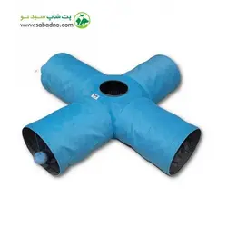 اسباب بازی گربه مدل تونل چهار شاخه حفره دار
