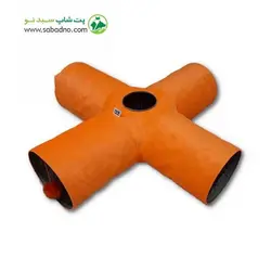 اسباب بازی گربه مدل تونل چهار شاخه حفره دار