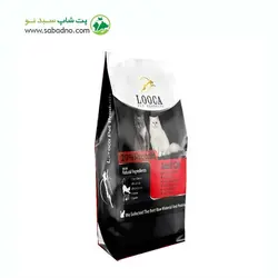غذای خشک گربه بالغ با طعم گوشت و برنج برند لوکا Looca (قرمز) وزن 2 کیلوگرم