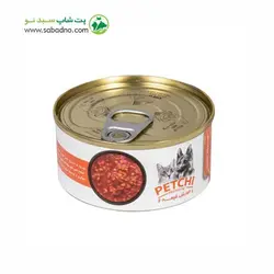 کنسرو غذای سگ و گربه پتچی مدل خورش قیمه وزن ۱۲۰ گرم