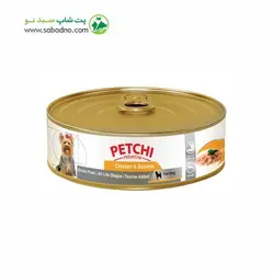 کنسرو غذای سگ و گربه پتچی مدل فیله مرغ،موز Chicken &amp; Banana وزن 250 گرم