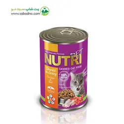 کنسرو گربه با طعم گوشت مرغ و گوشت قرمز وزن 425 گرمی برند نوتری پت