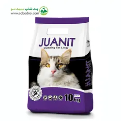 خاک گربه سوپر پریمیوم لوندر ژوانیت 10KG( بنفش )