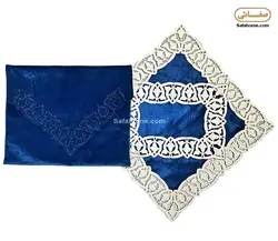 جانماز کیفی مدل رایکا صفاهوم مخمل سورمه ای - صفاهوم