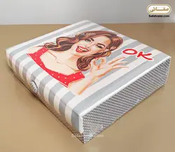 جعبه و وسایل خیاطی طرح Ok - صفاهوم