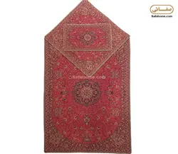 سجاده و جانماز ترمه هاشمی کد 24 رنگ قرمز مات - صفاهوم